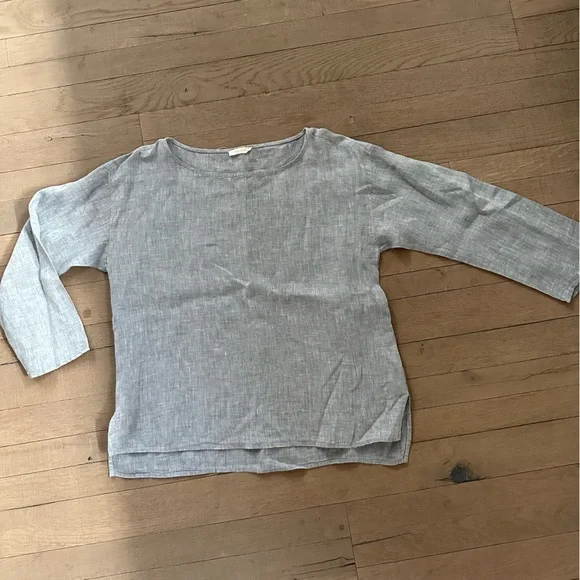 Eileen Fisher organic linen box top 🤍 - Picture 1 of 5